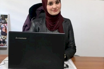 Shahd Odeh, a student, talks about her experience as general manager of the Raya media network