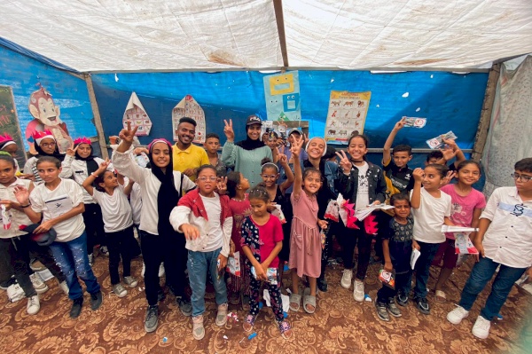 "إنجاز فلسطين تنظم مبادرات مجتمعية لدعم وتمكين النساء والأطفال في غزة بمناسبة عيد الأضحى"