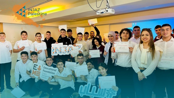 انجاز فلسطين تُلهم 100 طالب وطالبة في مدرسة الإنجيلية المهنية بورش عمل حول إدارة المشاريع